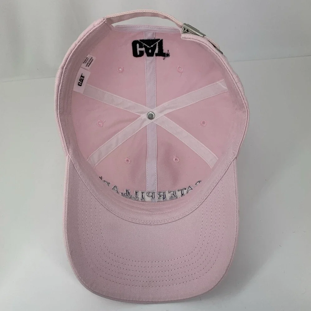 Caterpillar Pink Hat CAT Adjustable Strapback Cotton Baseball Cap